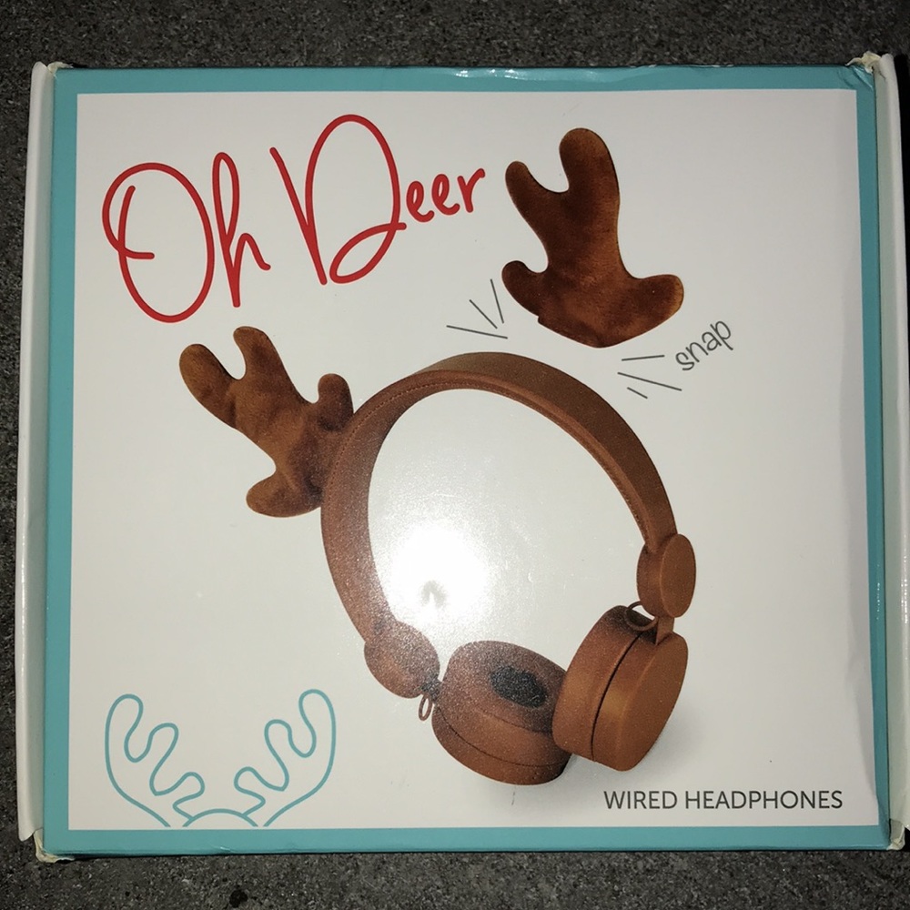 Ativa Lightweight Over-The-Ear Headphones "Oh Deer" NIB Factory Sealed